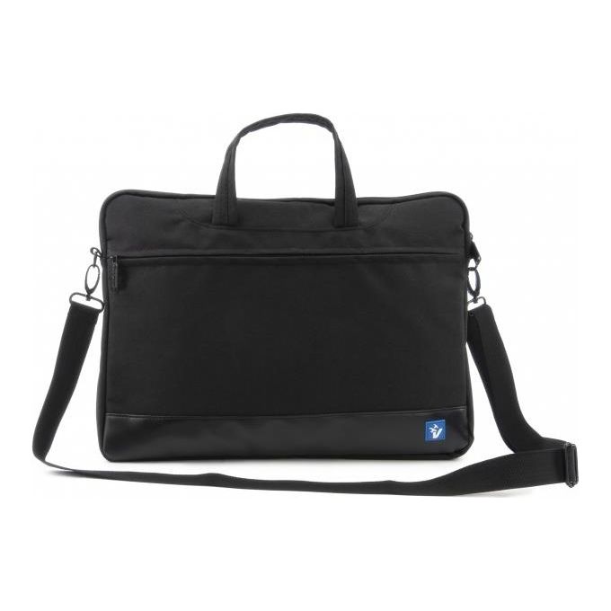 VulTech SC-1560 Borsa per Notebook 15.6'' Slim Nylon Tracolla Regolabile Fascia Trolley colore Nero