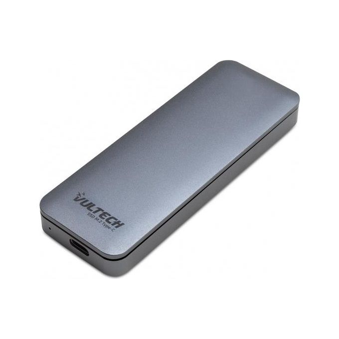 Vultech Box Type-C GS-NVMETC per SSD PCIe M2 SATA Case Esterno per Disco Rigido Usb 3.1 10 Gbps