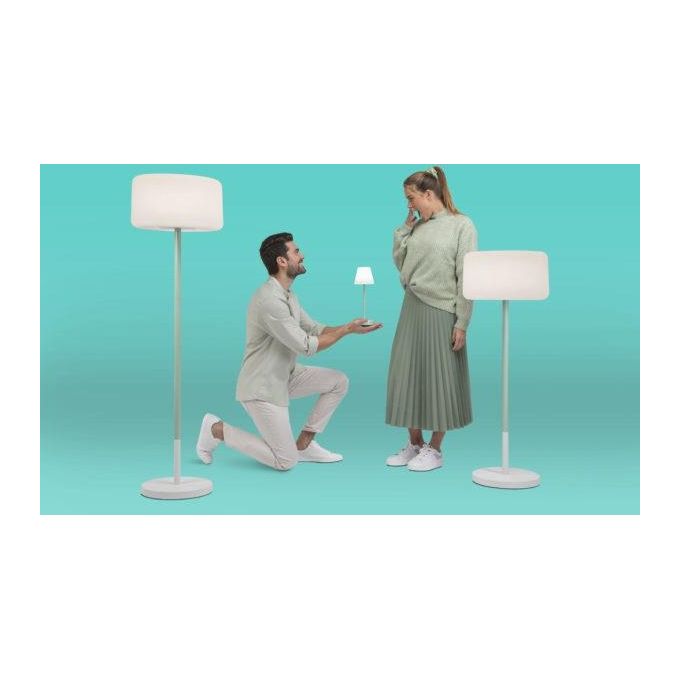 New Garden Lola Slim 30 Lampada da Tavolo a Batteria Antracite