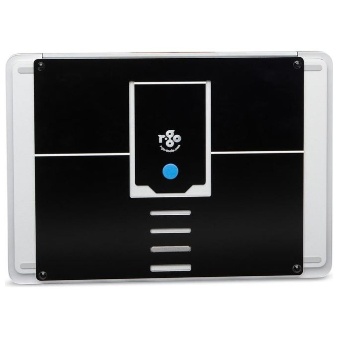 R-Go Tools RGORIATBL Supporto per Laptop in Alluminio Regolabile in 4 Posizioni per Schermi da 10'' a 22'' colore Nero
