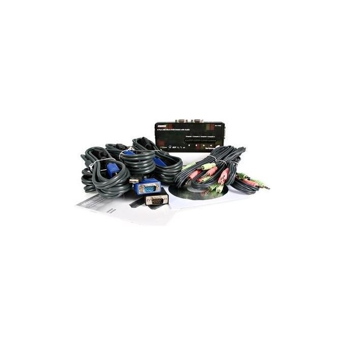 StarTech.com KIT_ Switch Kvm Usb Con Audio E Cavi 4 Porte