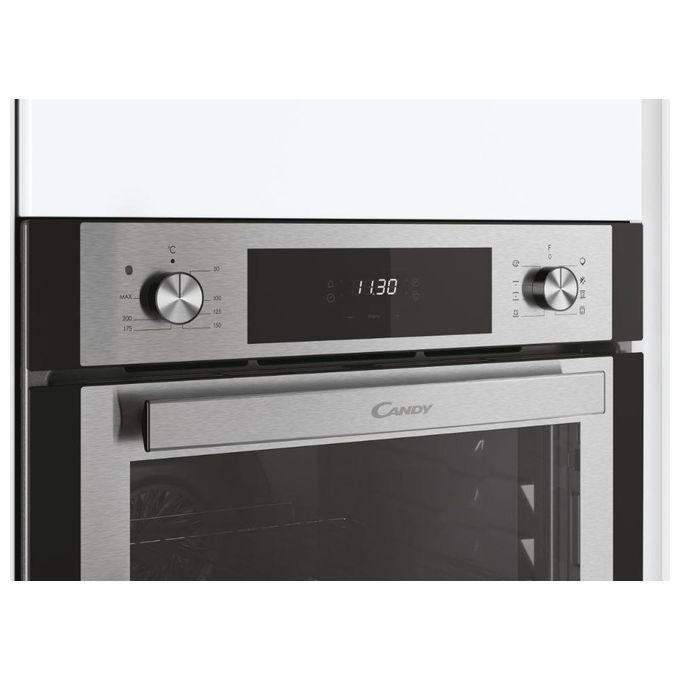 Candy FCNE635X Essenza Forno da incasso Elettrico Ventilato 65 L Classe A+ 8 funzioni Soft Close (59x56x56 cm) colore Acciaio Inox