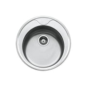 Apell CIVIFRIPC Lavello Mobile 1 Vasca in Metallo Forma Cerchio 51x51x17 cm colore Grigio