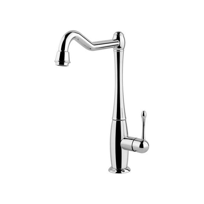 Elleci Queen MIKQUECR Miscelatore da cucina Mono Splitcomando da incasso Acciaio inox canna girevole alta 315 cm Cromo