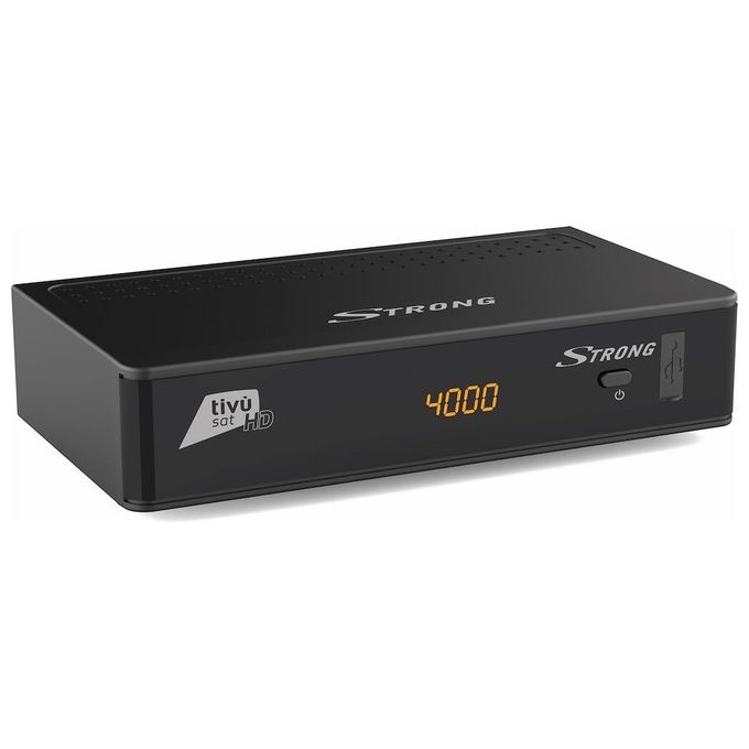 Strong SRT 7807 Decoder Satellitare Tivu'sat Full HD DVB-S2 DVB-T2 HDMI SCART LAN Wi-Fi Dolby Digital colore Nero