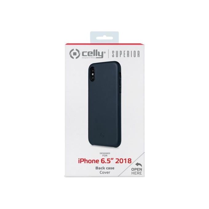 Celly Superior Case per iPhone XS Max Blu