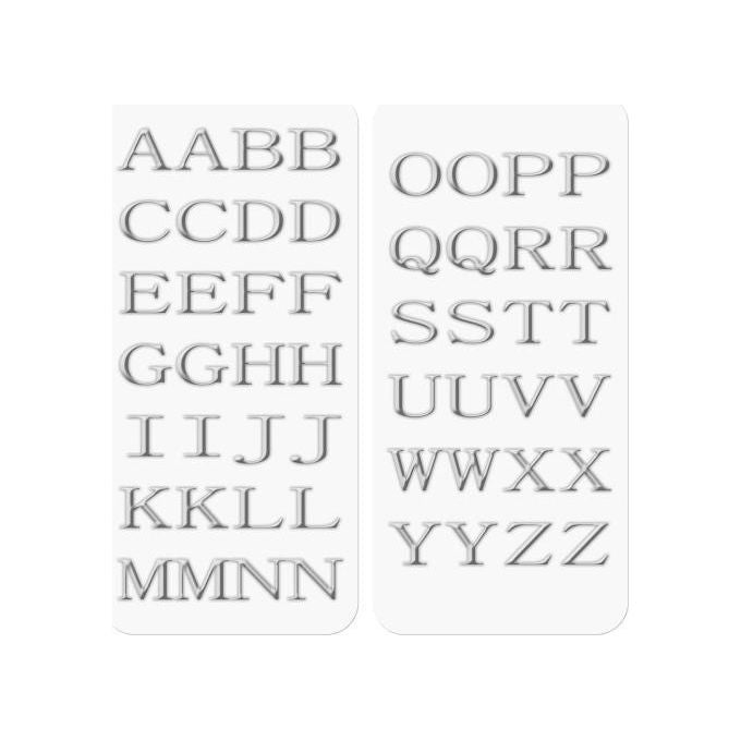 Celly 3D Stickers Letters Silver