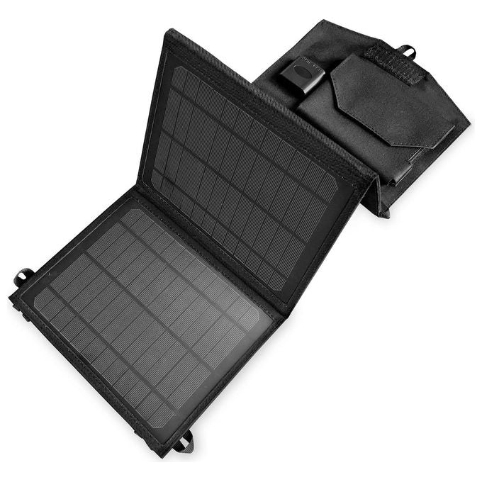 Celly SOLARMAX2USBBK Caricabatterie Solare Esterno 10W 2 Porte USB Fast Charging IPX5 colore Nero