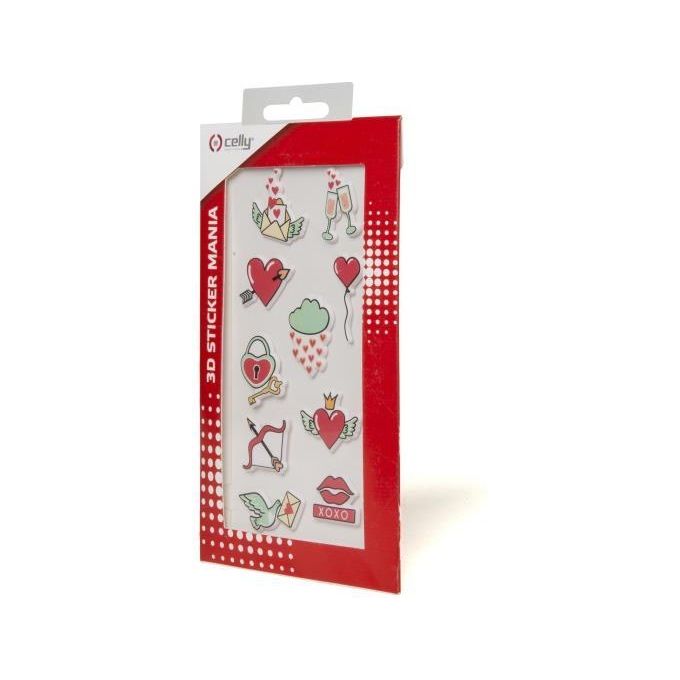 Celly 3D Stickers Teen Hearts