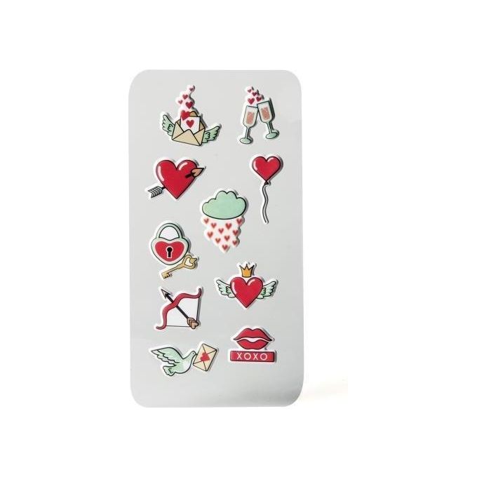 Celly 3D Stickers Teen Hearts