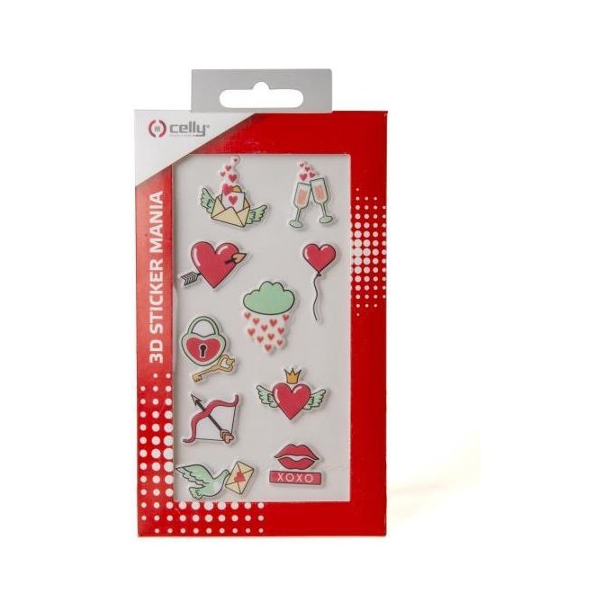 Celly 3D Stickers Teen Hearts