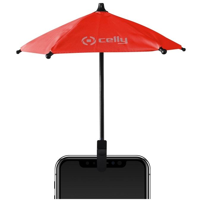 Celly Zero Feeling Ombrello per Smartphone Rosso