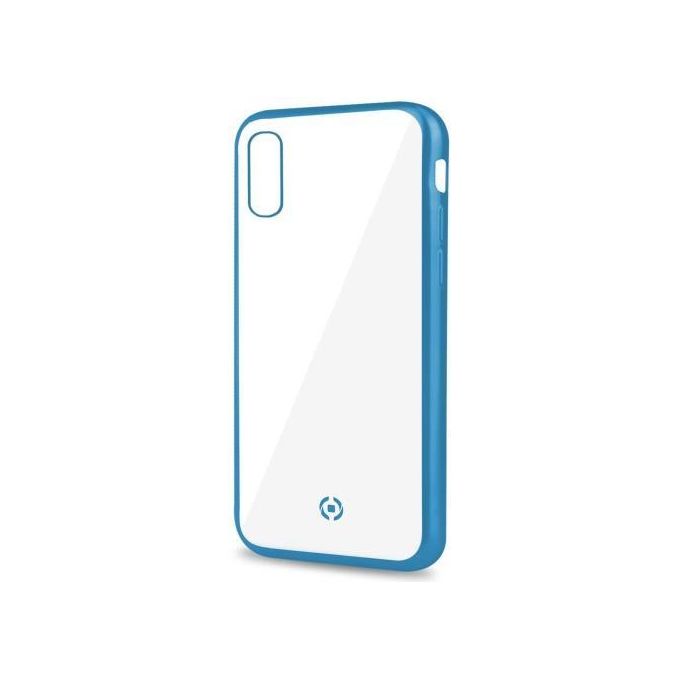 Celly Lase Matt Cover per iPhone XS Max Azzurro
