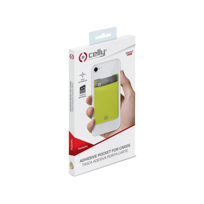 Celly Fessura per Carte di Credito con Adesivo Giallo