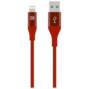 Celly Cavo Usb Lightning Color 3mt Rosso