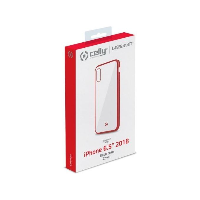 Celly Lase Matt Cover per iPhone XS Max Rosso