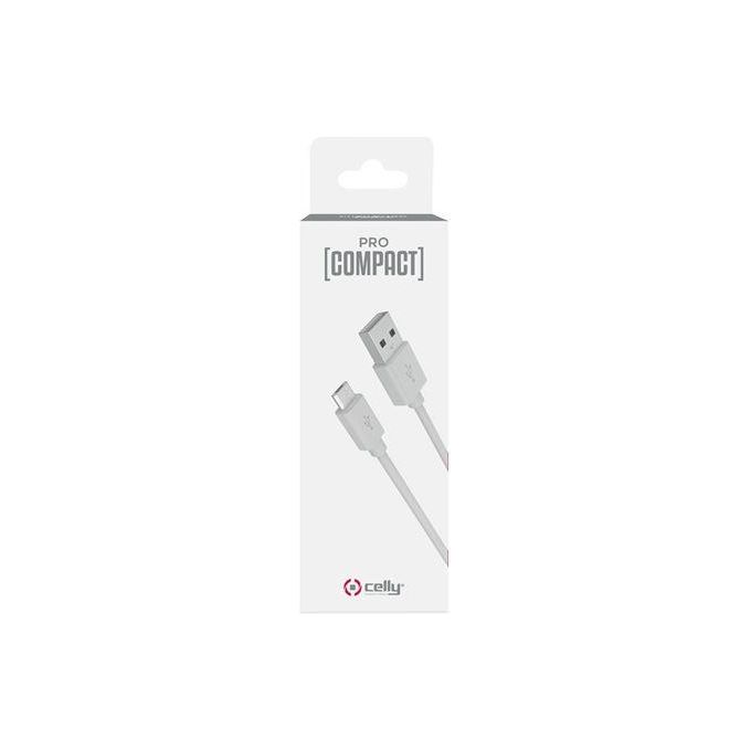 Celly ProCompact Cavo Micro Usb Bianco