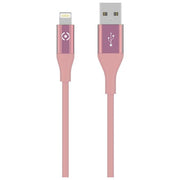 Celly Cavo Usb Lightning Color 3mt Rosa