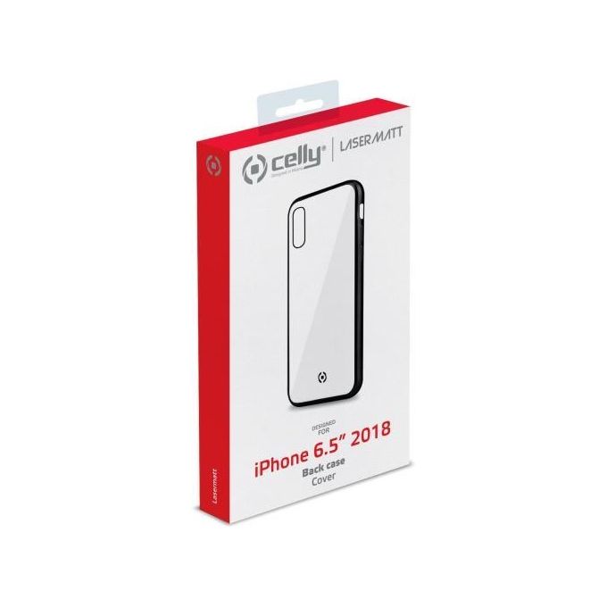 Celly Lase Matt Cover per iPhone XS Max Nero