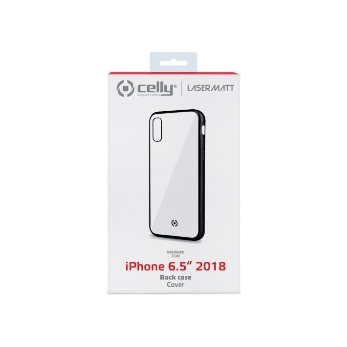 Celly Lase Matt Cover per iPhone XS Max Nero