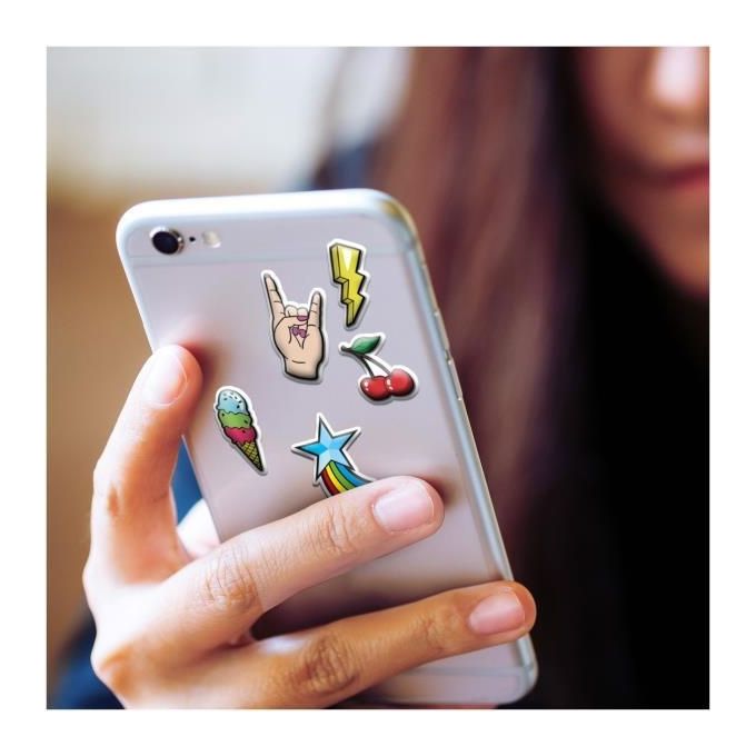 Celly STICKERTEEN02 3D Stickers Teen Girl Adesivi Decorativi Set 10 Pezzi per Smartphone Tablet PC colore Multicolore