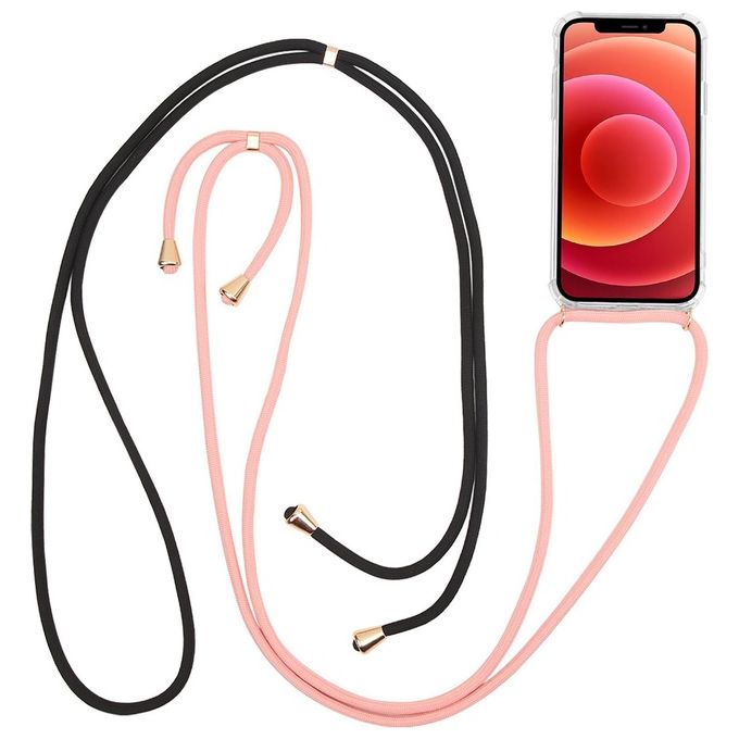 Celly Lacet Case per iPhone Pro Max Nero-Rosa