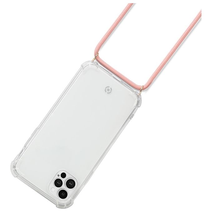 Celly Lacet Case per iPhone Pro Max Nero-Rosa