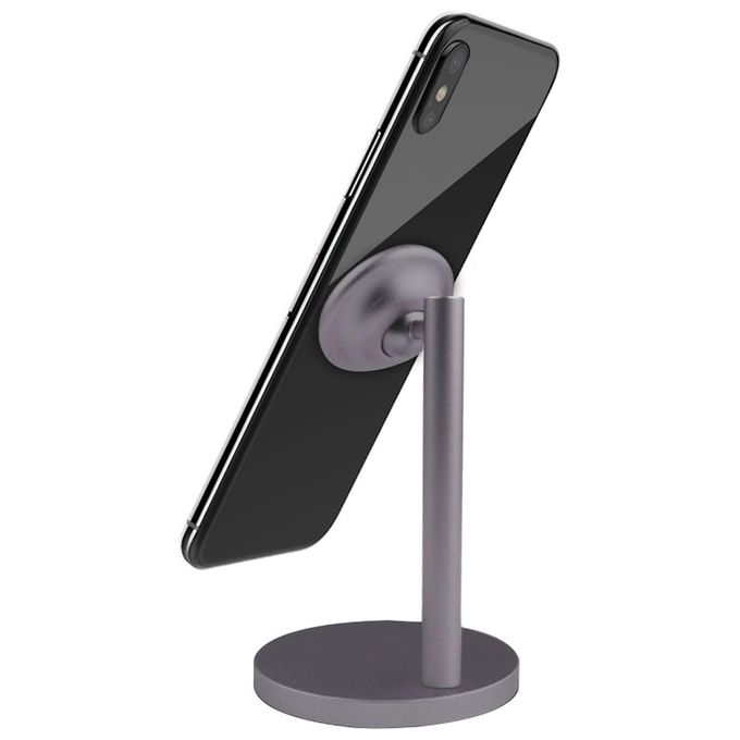 Celly GHOSTDESKDS Ghost Desk Supporto Magnetico Universale da Scrivania Orientabile 360° in Alluminio colore Nero