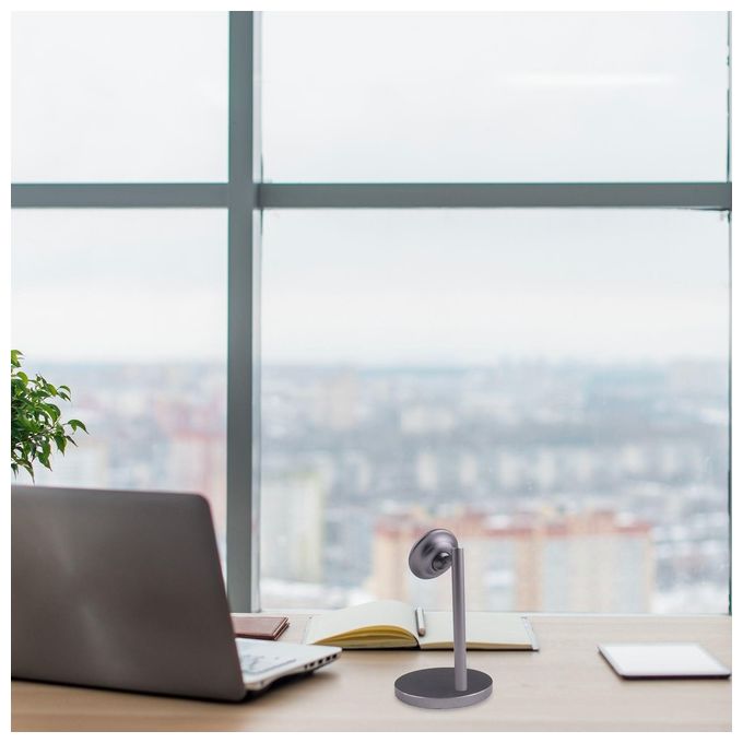Celly GHOSTDESKDS Ghost Desk Supporto Magnetico Universale da Scrivania Orientabile 360° in Alluminio colore Nero