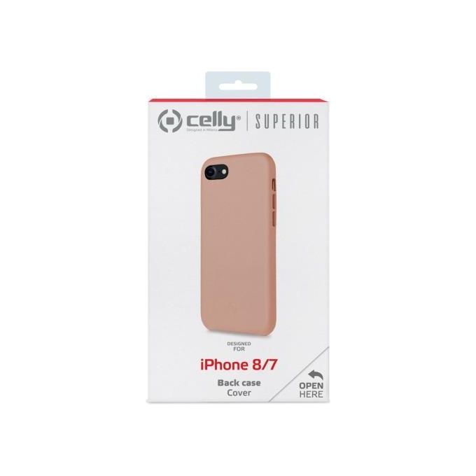 Celly Superior Case per iPhone SE 2nd Gen-8-7 Rosa