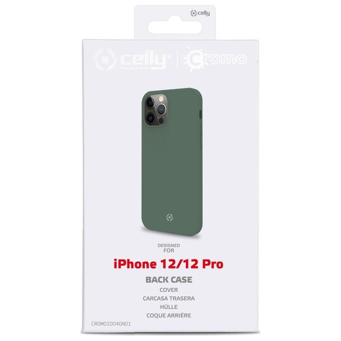 Celly Cromo Cover per iPhone 12-12 Pro Verde