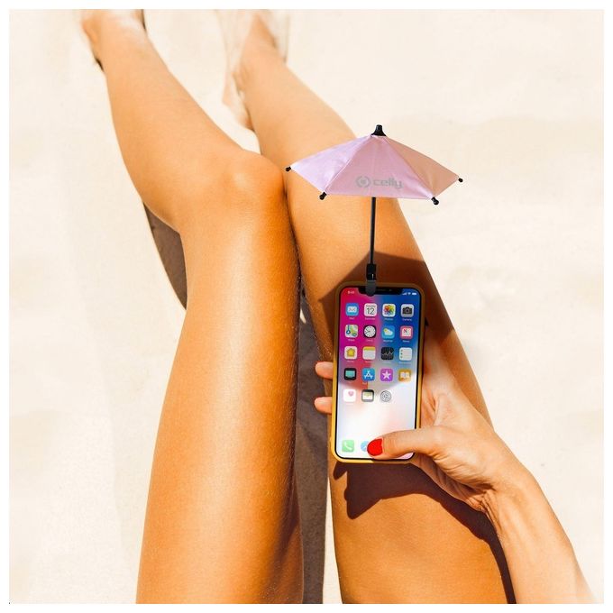 Celly Zero Feeling Ombrello per Smartphone Rosa