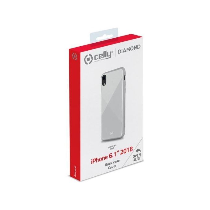 Celly Diamond Case per iPhone XR Bianco