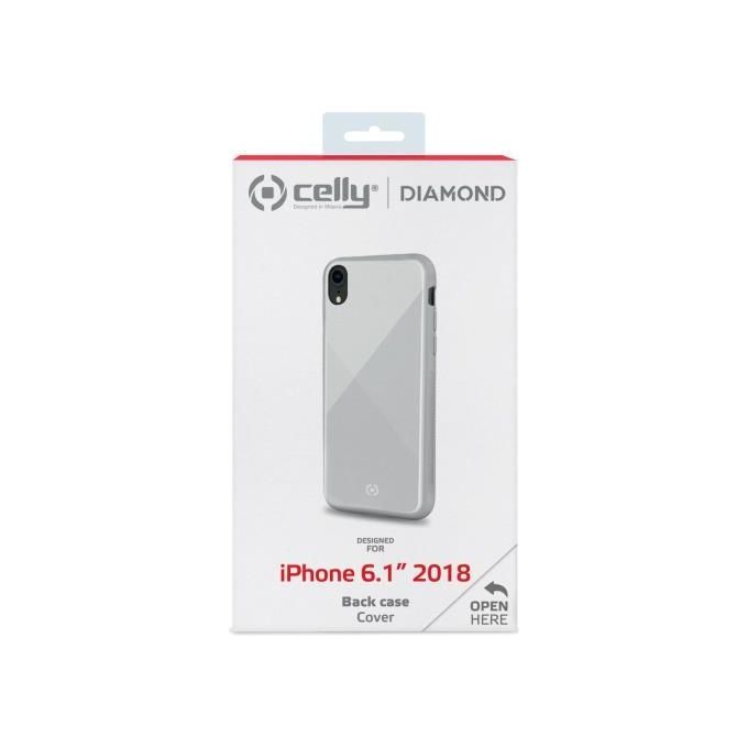 Celly Diamond Case per iPhone XR Bianco