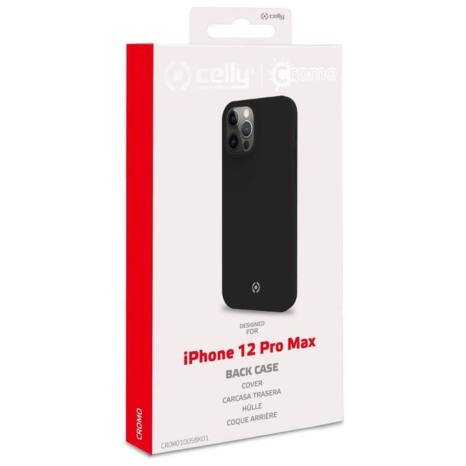 Celly Cromo Cover per iPhone 12 Pro Max Nero