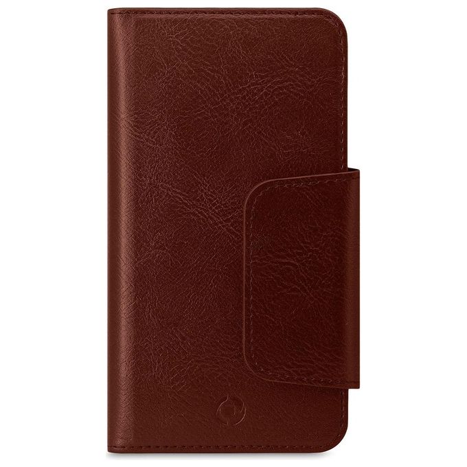 Celly Duomo Wallet Case Cover per Smartphone Universale 5.8'' Marrone