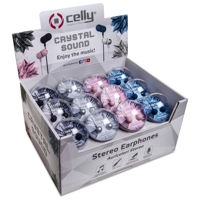 Celly Wired Earphone Auricolari per Smartphone Ball Shape