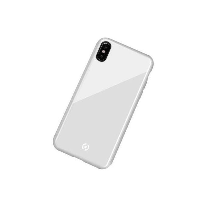 Celly Diamond Glass Case per iPhone X-XS Bianco