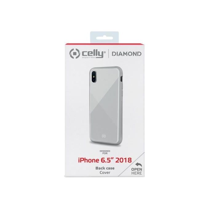Celly Diamond Case per iPhone XS Max Bianco