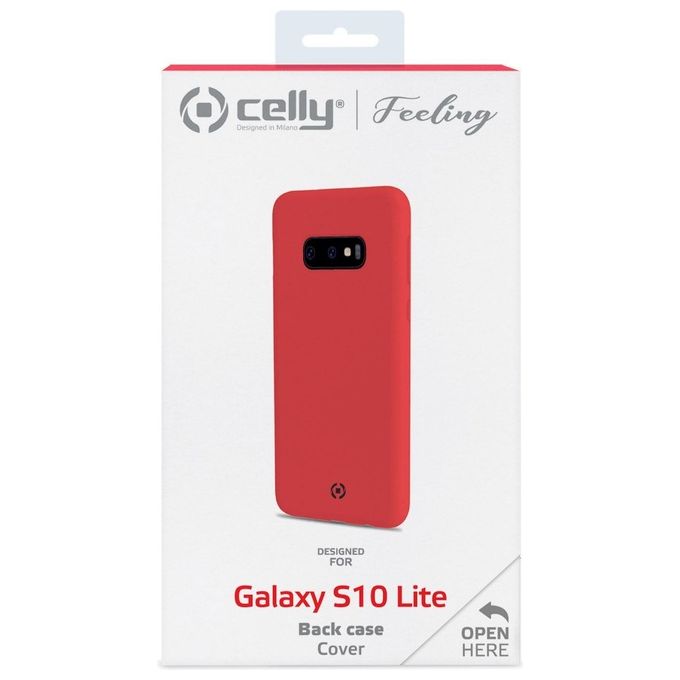 Celly Feeling Cover per Samsung Galaxy S10E Rosso