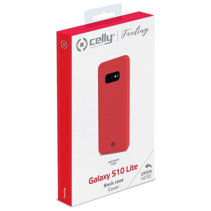 Celly Feeling Cover per Samsung Galaxy S10E Rosso
