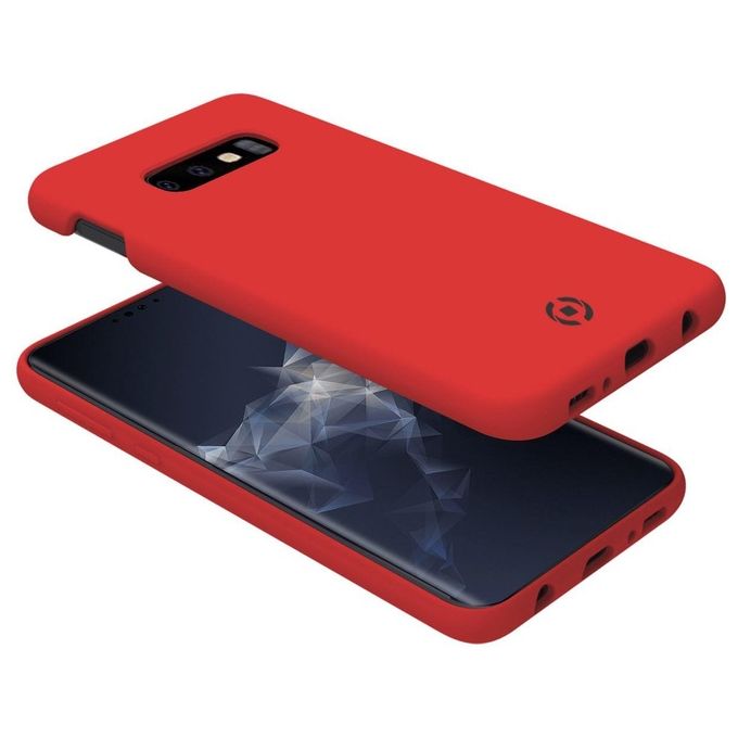 Celly Feeling Cover per Samsung Galaxy S10E Rosso