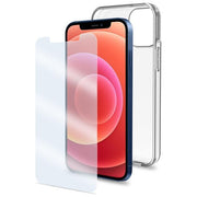 Celly Pack Antibatterico Custodia e Proteggi Schermo per iPhone 12 Mini