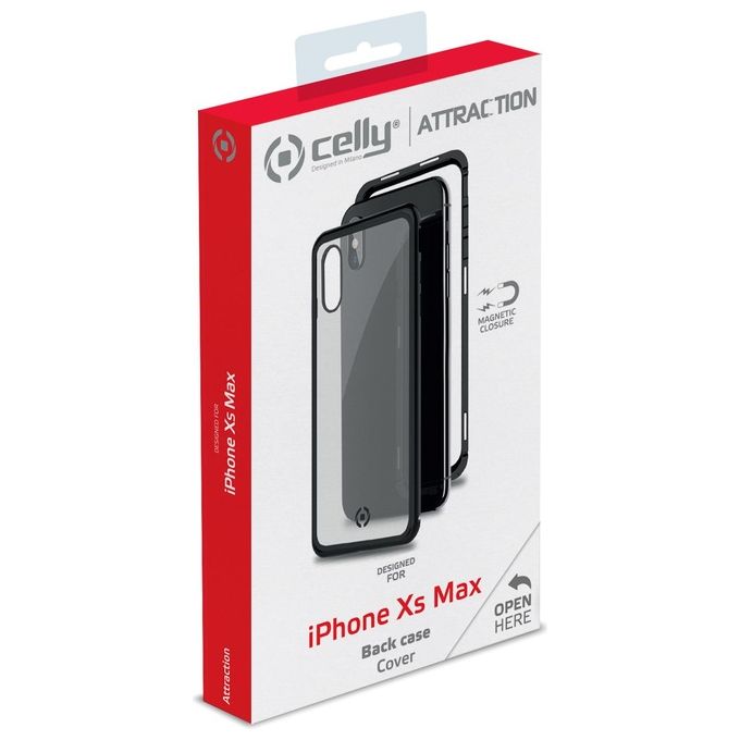 Celly Attraction Case per iPhone XS Max Nero