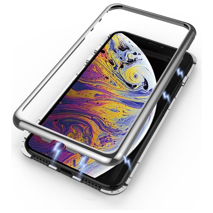 Celly Attraction Case per iPhone XS Max Silver