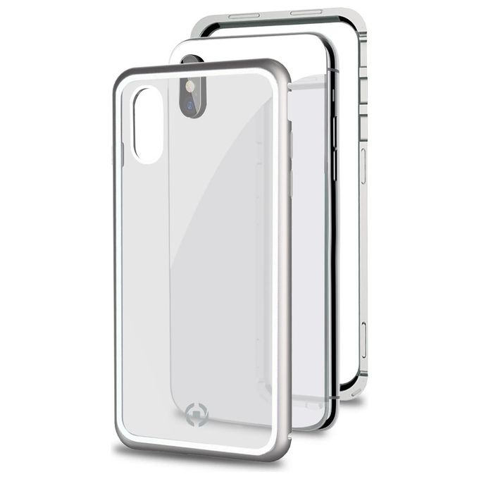 Celly Attraction Case per iPhone XS Max Silver