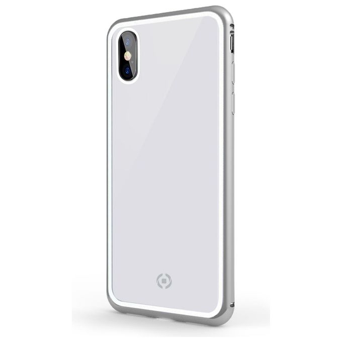 Celly Attraction Case per iPhone XS Max Silver