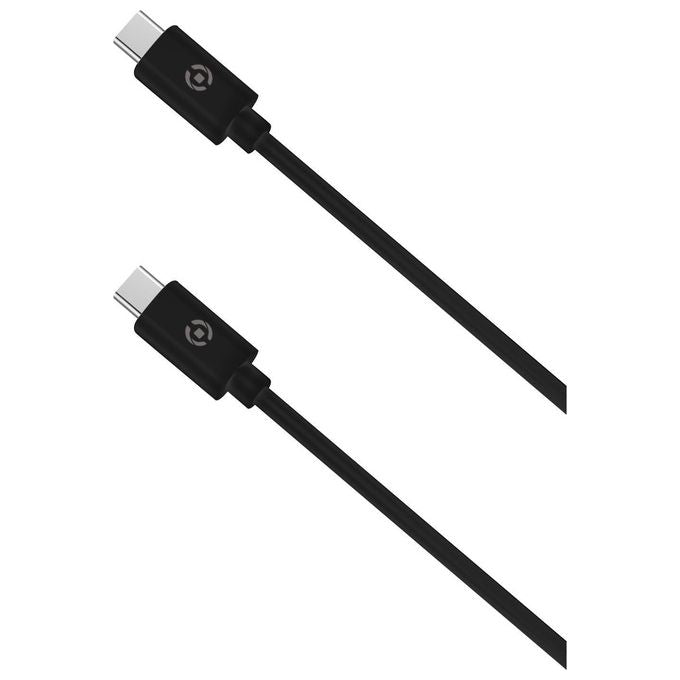 Celly USBCUSBCPD3MBK Cavo USB-C a USB-C Power Delivery 60W 3 m colore Nero