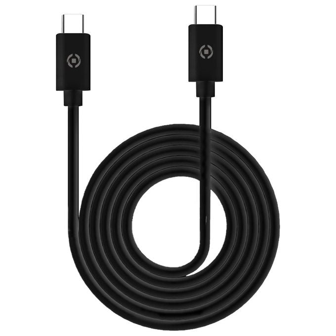 Celly USBCUSBCPD3MBK Cavo USB-C a USB-C Power Delivery 60W 3 m colore Nero