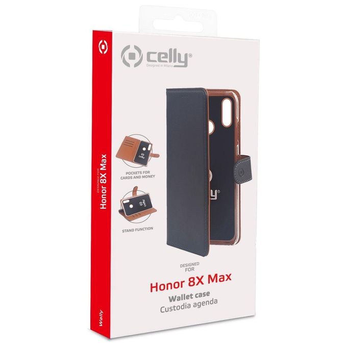 Celly Wally Case per Honor 8X Max Nero